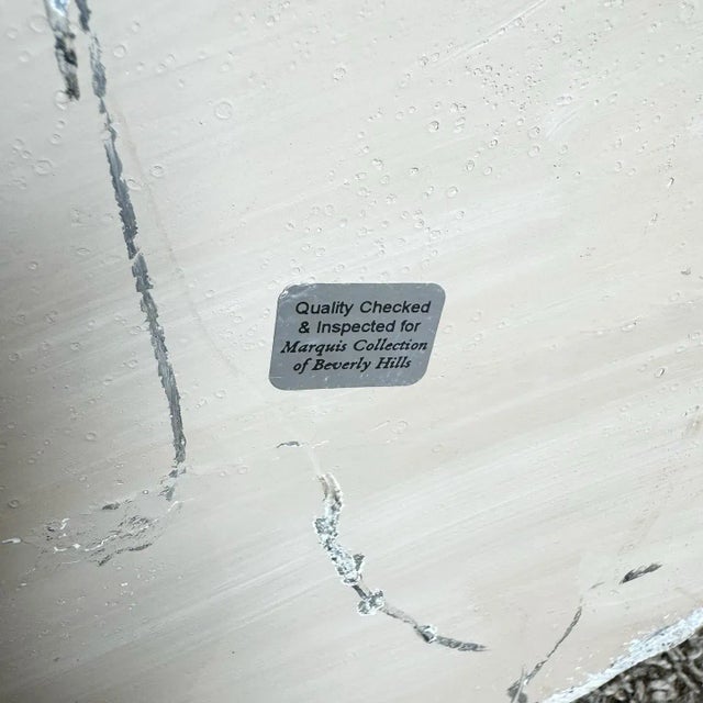 Beige Postmodern Polished and Raw Tessellated Stone Floor Vase For Sale - Image 8 of 8