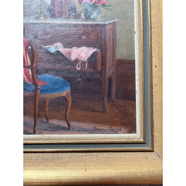 Marie Louise Doerr-Monod, Still Life with Desk, 1890s-1900s, Painting, Fram, in Very Good conditions. Designed 1890 to...