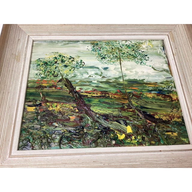 1970s Margie Toonder Abstract Landscape Painting For Sale In New York - Image 6 of 7