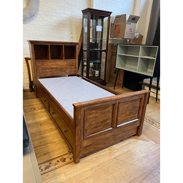 Twin Extra Long Size Ethan Allen Storage Bed Chairish