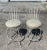 Boho Chic Vintage Textured Iron Boho Swivel Bar Stools - a Pair For Sale - Image 3 of 12