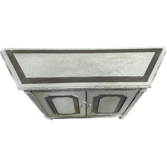 19th Century 19th Century Vintage Wrenn Credenza With Greek Key Frieze Pattern For Sale - Image 5 of 8