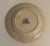 A stick spatterware ironstone china plate made by Mayer Pottery, c. 1890 Trenton NJ with a tulip border with inner blue...