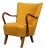 Vintage Lounge Chair in Yellow Wool by Alfred Christensen, 1940s For Sale