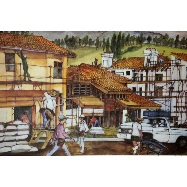 Franklin McMahon "Home Construction" Signed Art Print For Sale In Washington DC - Image 6 of 9