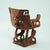 20th Century Fon Dignitary Monoxyl Carved Wood Armchairs and Table Set, Benin, 1954, Set of 3 For Sale - Image 13 of 18
