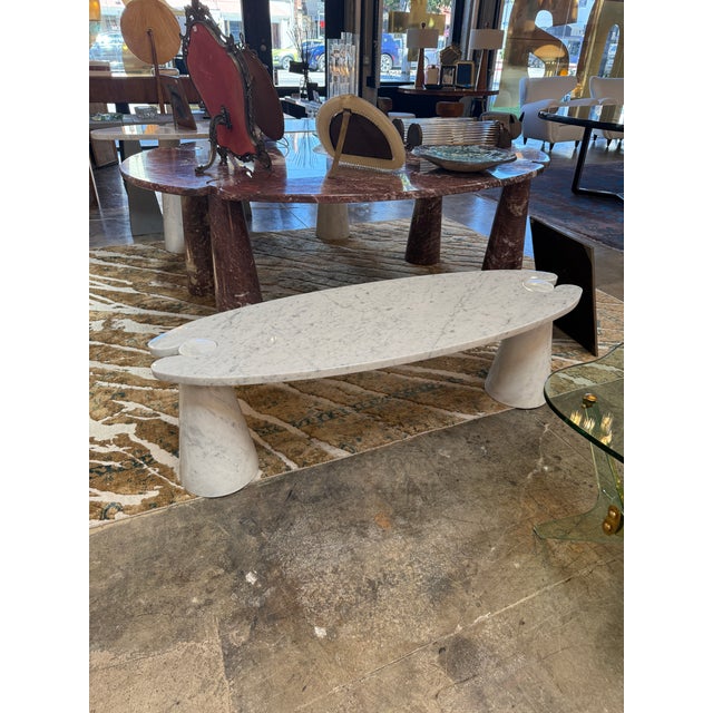 Angelo Mangiarotti “Eros” White Marble Coffee Table, Italy, 1970s For Sale - Image 10 of 10
