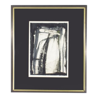 Signed 1965 “Rocks” Abstract Monoprint by Joan Farrar For Sale