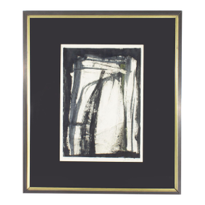 Signed 1965 “Rocks” Abstract Monoprint by Joan Farrar