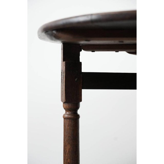 Antique English Oak Gateleg Table, 18th Century For Sale - Image 15 of 18
