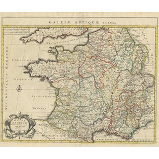 Antique Map of France by Mortier, 1730 For Sale