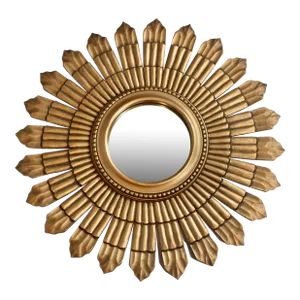 Large Boho Chic Vintage Sunburst Mirror