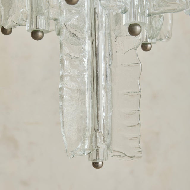 Italian Murano Glass Chandelier Attributed to Toni Zuccheri for Venini, 1960s For Sale - Image 10 of 11