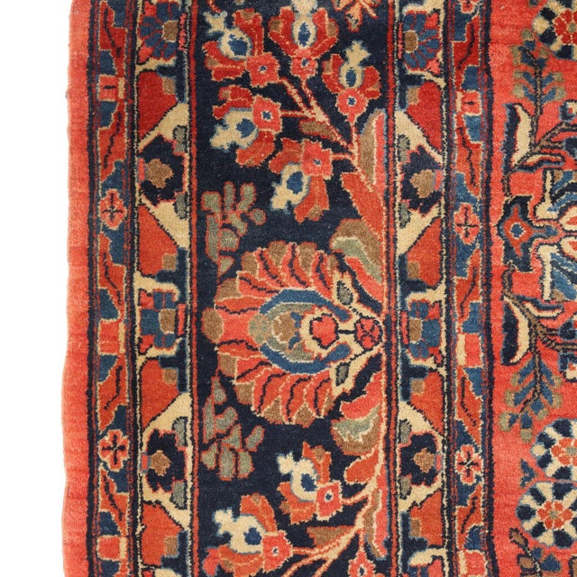Textile Antique Middle Eastern Saruk Rug in Cotton For Sale - Image 7 of 14