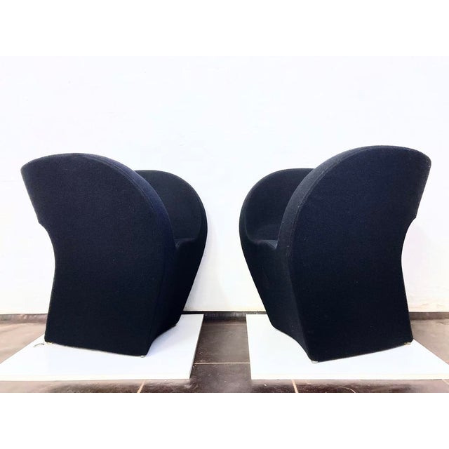 Contemporary Victoria & Albert Armchairs in Black by Ron Arad for Moroso, 2000s, Set of 2 For Sale - Image 3 of 18
