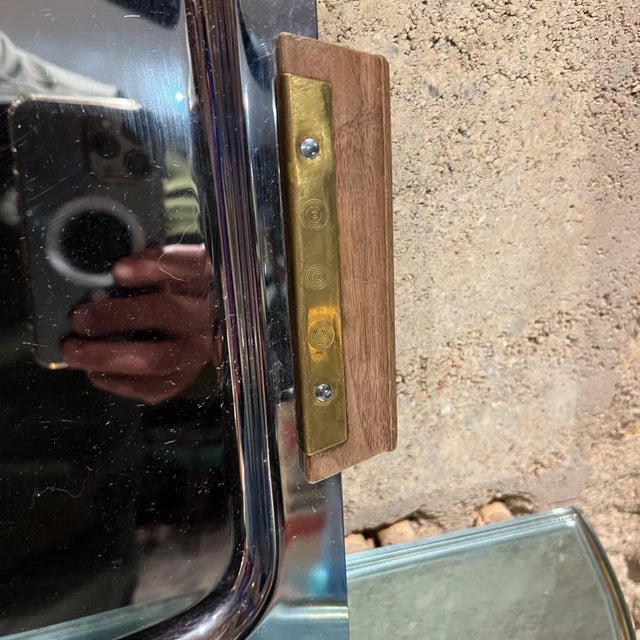 Mid-Century Modern Sculptural Kromex Hostess Serving Tray Platter Mid-Century Modern For Sale - Image 3 of 7