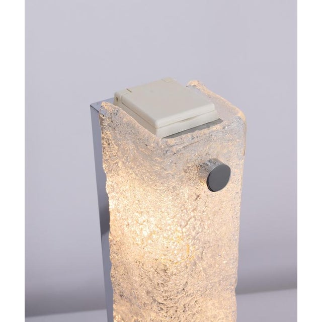 Large Modernist Murano Glass Wall Sconces from Hille, Germany, 1960s, Set of 2 For Sale - Image 9 of 10