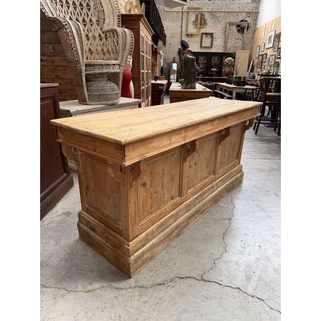 Early 20th Century Trading Counter in Fir For Sale - Image 11 of 11