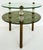 Hollywood Regency Brass, Eglomise Mirrored Side Table 1950s, 2 Tiered For Sale - Image 4 of 7