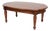 Vintage Oval Mahogany Coffee Table With Fluted Legs & Carved Rosettes – Classic Traditional Style For Sale