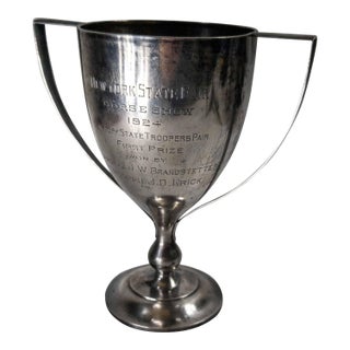 1920's Sterling Silver New York State Fair Trophy for Horse Riding State Troopers For Sale