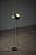 Metal Minimalist Black Sphere Adjustable Floor Lamp with Chrome Stem, 1960s For Sale - Image 7 of 10