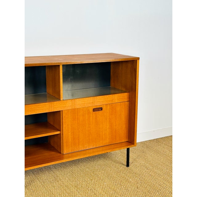 Scandinavian Teak High Sideboard, 1960s For Sale - Image 15 of 18
