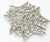 Chanel Silver CC Star Round Crystal Large Brooch * Marked 05 * Made in France -It is approximately 2.5" x 2.5". -In a very...