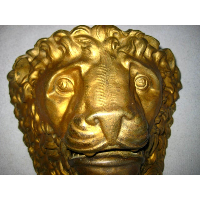 French Mid 19th Century French Napoleon III Lion Head Pool Table Ornement For Sale - Image 3 of 7