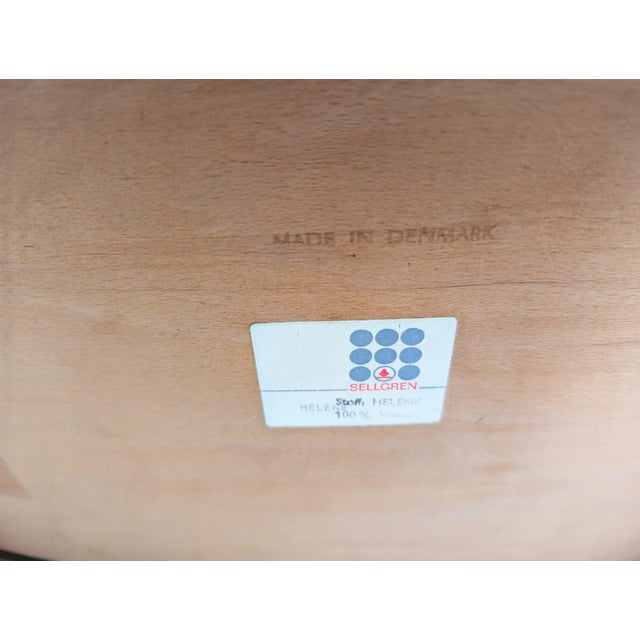 Vintage Danish Teak Purple Armchair For Sale - Image 9 of 10