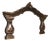 Antique Italian Architectural Carved Walnut Crest, 18th Century For Sale