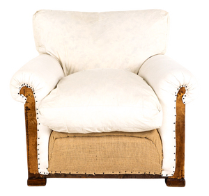 Deconstructed Lounge Chair in the style of Howard and Sons