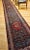 Persian Vintage Persian Malayer Long Runner, Herati Geometric Pattern, Handwoven Wool, Navy & Red, 3’ X 20’ For Sale - Image 3 of 12