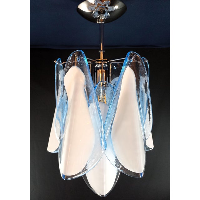 Vintage Art Deco Style Murano Glass Ceiling Light, Italy, 1970s For Sale - Image 4 of 6