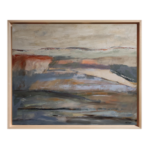 What Lingers, Abstract Landscape, Expressionism, Contemporary, Framed by Sophie Dumont