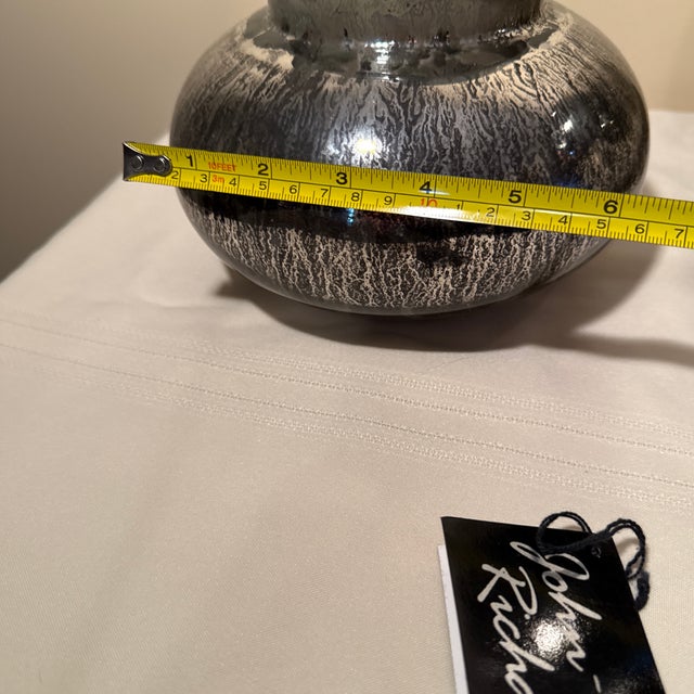 Gemstone John-Richard Contemporary Metallic Lava Glaze Lidded Jars - Set of 3 For Sale - Image 7 of 8