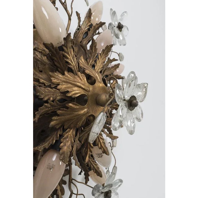 Wonderful classical ceiling light with glass floral details. We have 2 very similar lights available. Measurements H. 20...