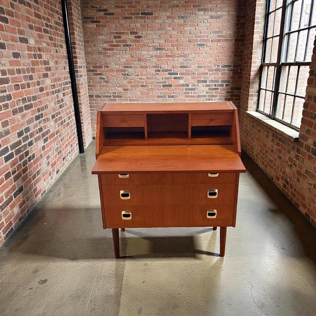 Danish Teak Secretary, 1960s For Sale - Image 15 of 16