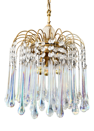 Vintage Teardrop Pendant Light, 1970s
