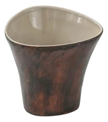 Wood Grain Retro Ceramic Cup