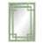 Matthew Izzo Home Geneva Sage Green Rattan Greek Key Design Wall Mirror For Sale