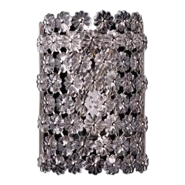 Millefiore Sconce in Nickel Finish For Sale