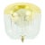 1970s Mid Century Modern Large Floral Glass & Brass Ceiling Light/Flush Mount From Limburg, Germany For Sale