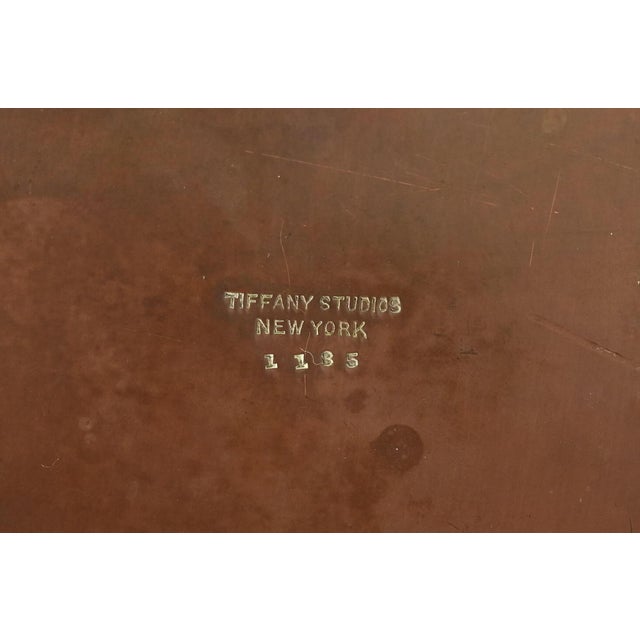 Tiffany Studios New York American Indian Pattern Bronze Pen Tray For Sale - Image 10 of 11