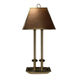 1950’s Asian Modern Lamp Chinoiserie Tall Mica Shade James Mont Attributed