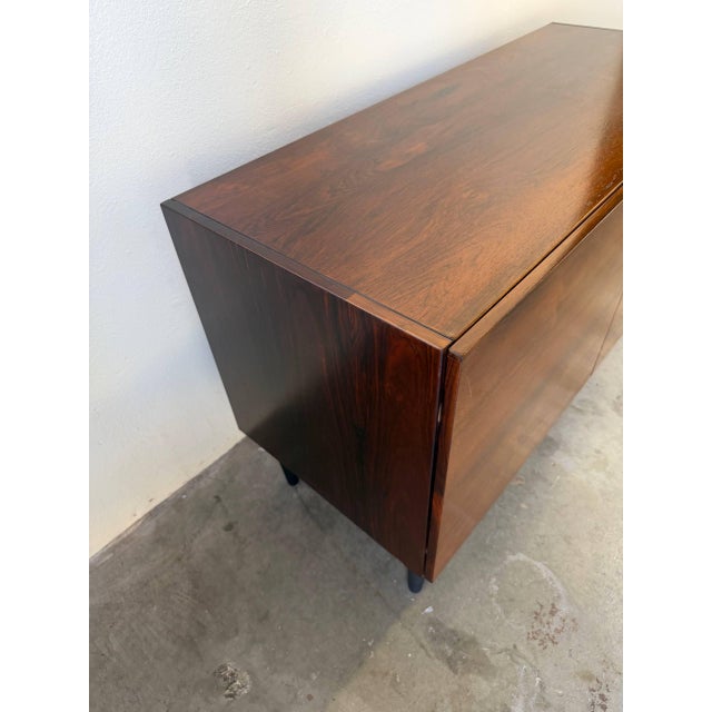 Mid Century Danish Teak Sideboard – Vintage Scandinavian Storage Cabinet – Two Door Credenza For Sale - Image 9 of 10