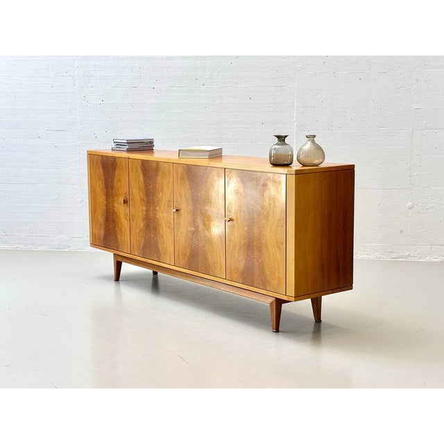 Brown Walnut Sideboard, 1950s For Sale - Image 14 of 18