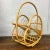 1960s Bamboo Rattan Magazine Holder For Sale - Image 4 of 8