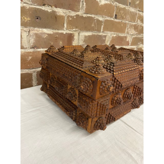 American 19th Century American Tamp Art Box For Sale - Image 3 of 7
