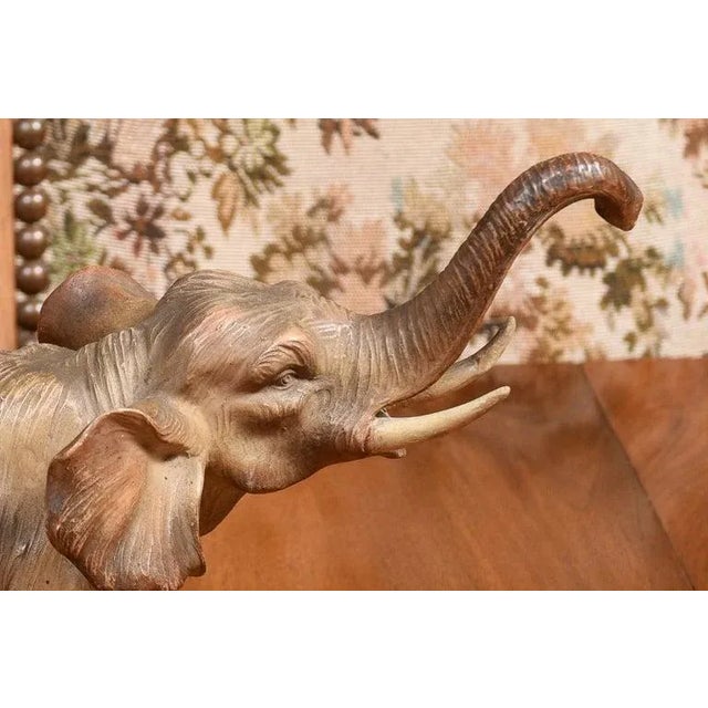19th Century 19th Century French Terracotta Sculpture Depicting a Walking Asian Elephant For Sale - Image 5 of 12